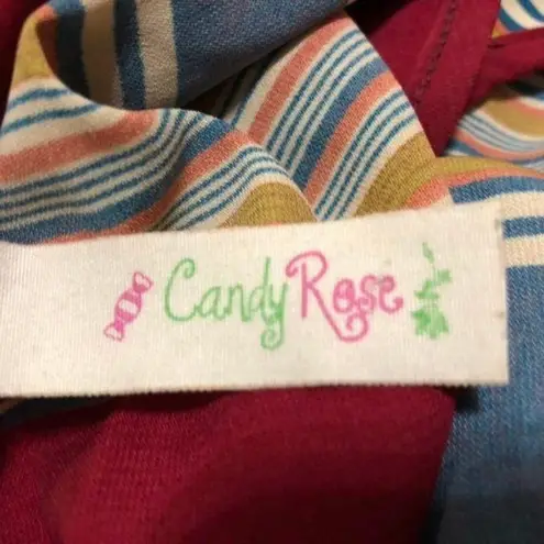 Candy Rose Swim Coverup M? Used Size Tag Missing Red Size M