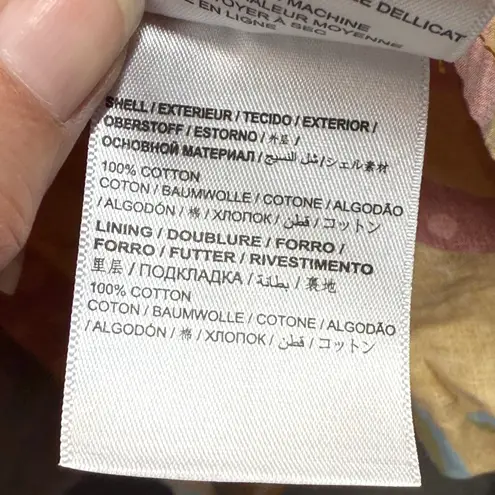 Farm Rio  Anthropologie Maxi Dress One Shoulder Cut Out Floral‎ Print L