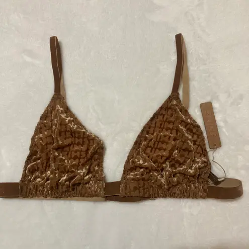 SKIMS Burnout Logo Bralette NWT