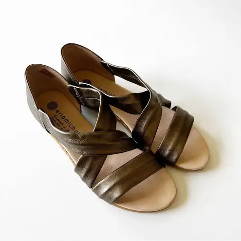 Eric Michael Leather Espadrille Sandals