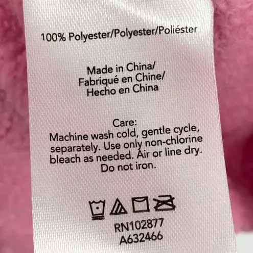 BERKSHIRE HOMEWEAR Embossed Spa Knit Cascading Cardigan Topper Pink Size Medium