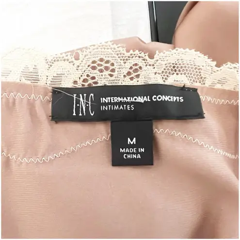 I.N.C International Concepts Lace Trim Cami Y2K Fairy Whimsical Size Medium Tan Brown