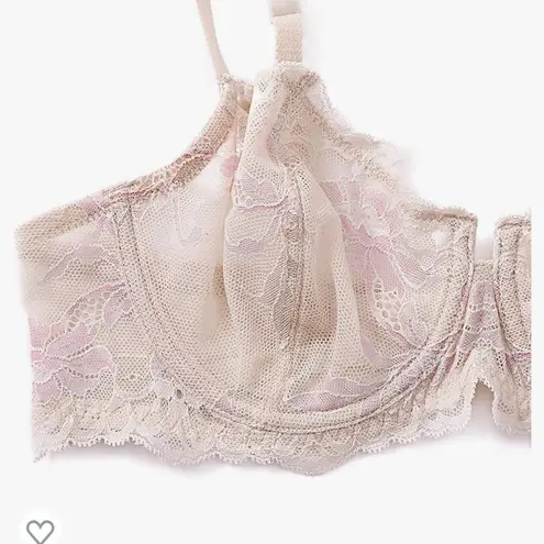 38DD / 36DDD Wingslove Women's Demi Lace Bra Sexy Non