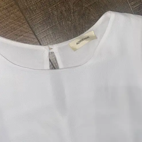 Adrienne Sleeveless White Top Small