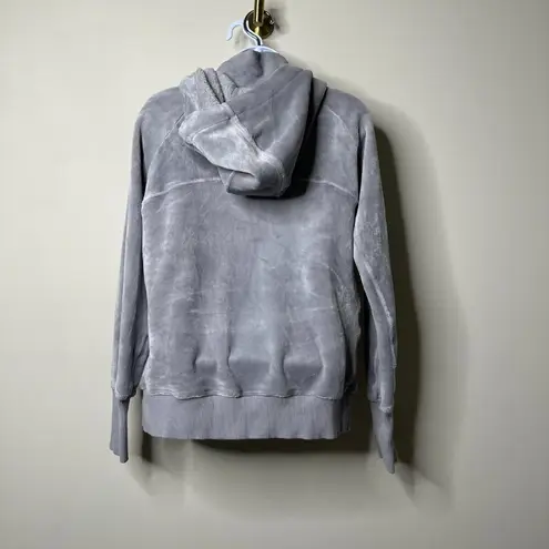 Athleta  Grey Triumph Hoodie Double Cozy Karma Full Zip Jacket Women's Small