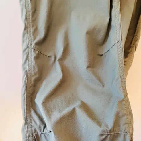Eastern Mountain Sports EMS Sz 4 Womens Green Hiking Mountain Pants Pull On Elastic Waist Pockets