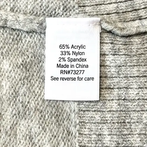 Nine West Light Gray Open Front Long Cardigan