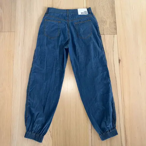 Love moschino Denim Jean Jogger Pants Size 28