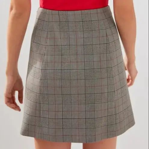 Babaton Aritzia Hopper Modern Check Mini Skirt Sz 0