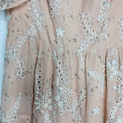 Dress the Population River Fit and Flare Midi Dress Blush Pink Womens Medium