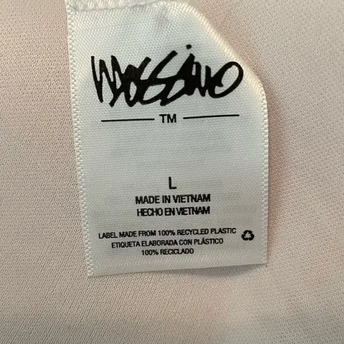 Mossimo White Ruched Bikini Top Size Large