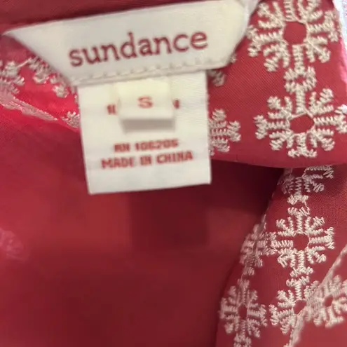 Sundance Catalog embroidered colored tunic Orange