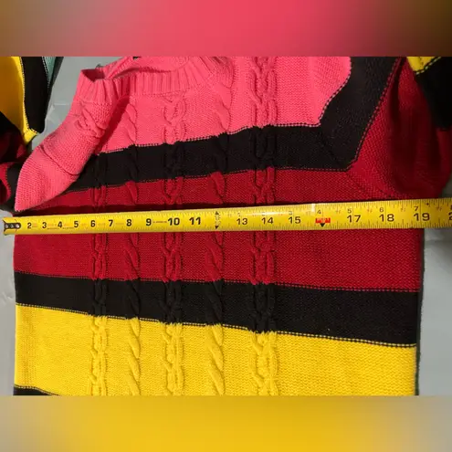 NEW YORK & COMPANY Stripe Sweater Dress Size L Yellow Size L