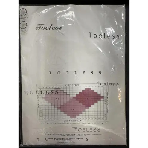 Hanes  Silk Reflections Beyond Bare Toeless pantyhose size AB Beyond Buff OAO85 - Image 2