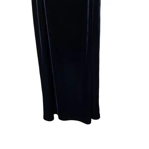 SCOTT McCLINTOCK Skirt Womens Size 2 Black Vintage 90s Maxi Velvet Luxe Elegant