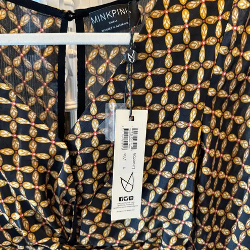 MINKPINK  Valentina Maxi Dress Small Black Floral NWT – Sold Out