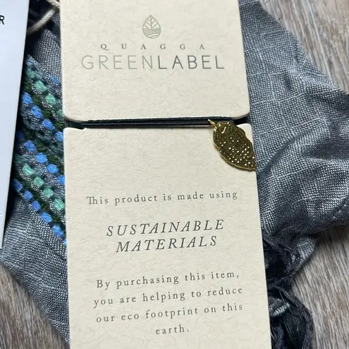 Eco Friendly Scarf + bracelet Gray