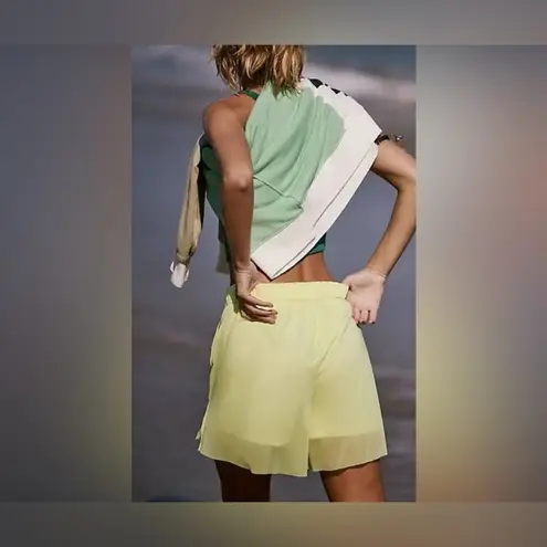 Free People Movement NWOT Free People FP Movement Double Vision Long Shorts - sour citrus yellow - XS