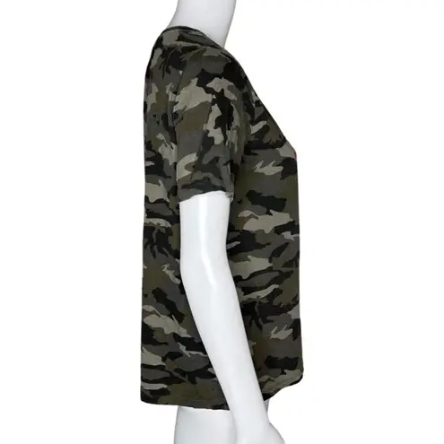 ZARA  Shirt Womens Medium Green Camo Camouflage Cropped Casual Urban Streetwear‎