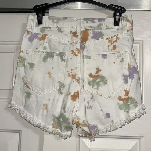 Wild Fable  Highest Rise Tie-Dye Frayed Hem Shorts