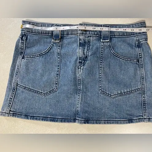 Levi's  Superlow Stretch Denim Mini Skirt Vintage Size 9 JR