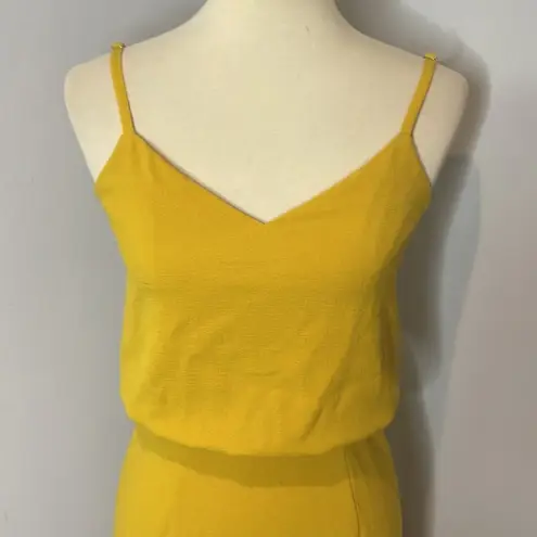 Dress the Population Alondra Blouson Sheath Dress in Marigold Size X-Small