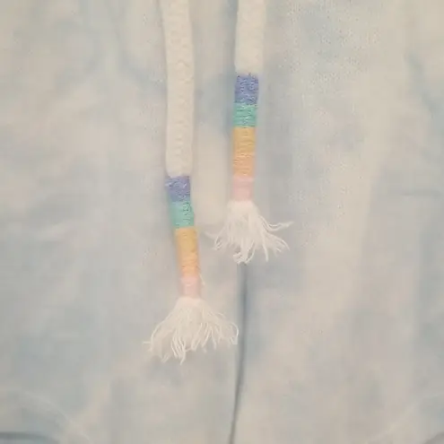 💕PJ SALVAGE💕 Bride Embroidered Pajama Shorts ~ Powder Blue Large L NWT