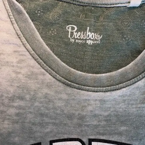 Pressbox Michigan State Women's Spartans Edith Vintage Burnout Crop T-Shirt Med