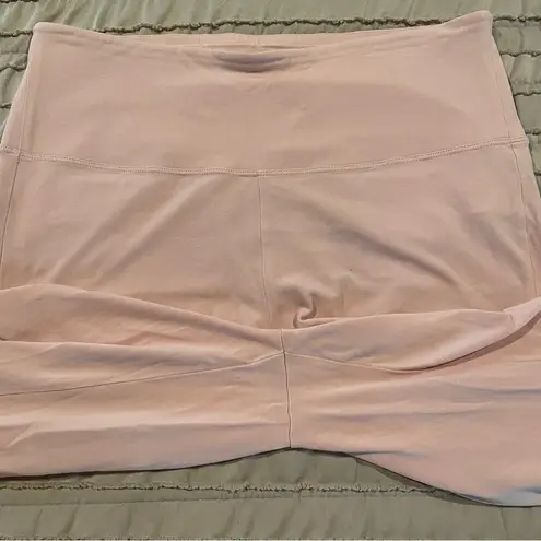 Eileen Fisher  Lightweight Cotton Jersey Cropped Sleep Leggings Blush Pink Small