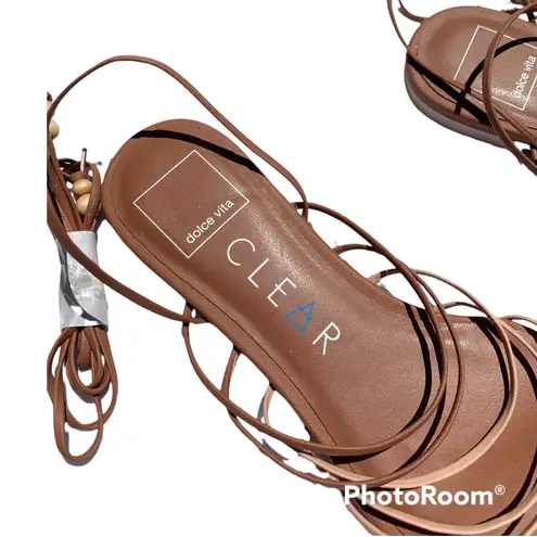 Dolce Vita Greek boho wraparound sandals / 6.5 / New Without Box Tan