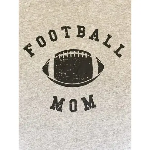 C&C California  Football Mom Crewneck Grey Heather Short Sleeves  Mom TShirt SZ M