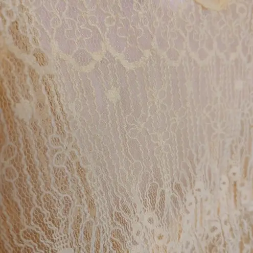 Vanity Size Small S Sheer Bright Yellow Swimsuit Cover Up Top Colorful Summer