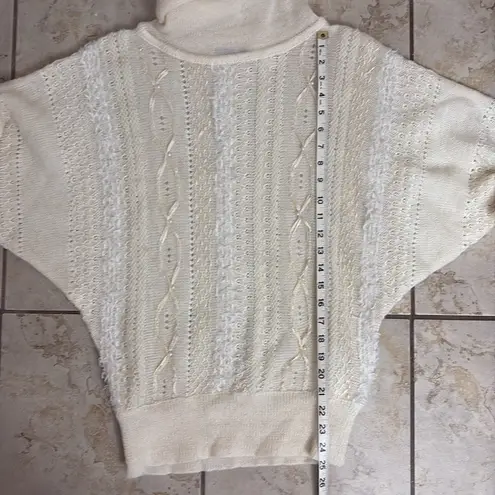 Vintage 1980s Cowl Neck Textured Slouchy Sweater