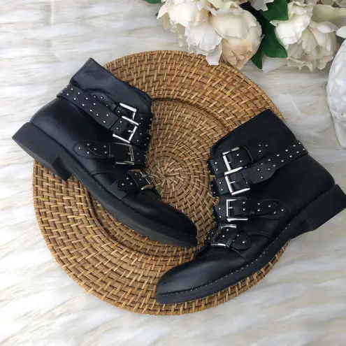 Steve Madden Reena Buckle Boots Sz 7 Black 50 From perla
