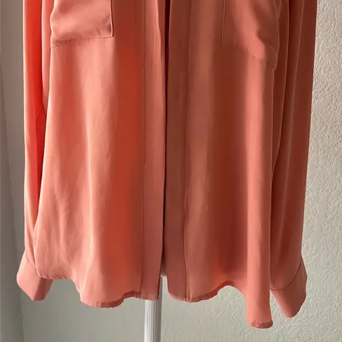 Ro & De PEACH SHEER TOP ~ Nordstrom x 