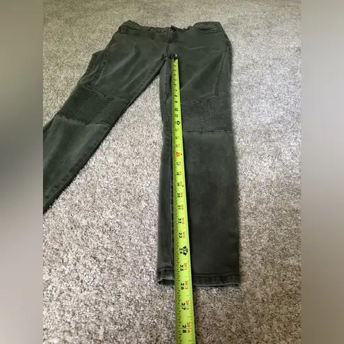 Pistola Anthropologie Pistols Olive Moto Jeans cotton blend women Size 29