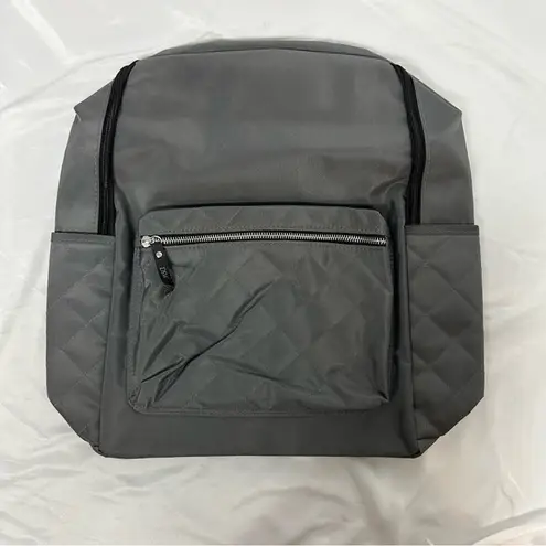 DSW NWT  Quilted Backpack Black Grey Zip Adjustable Women’s