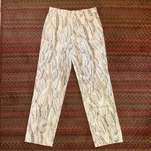 CONEY ISLAND PICNIC LEAF PRINT PAINTER JEANS Brown Size 28