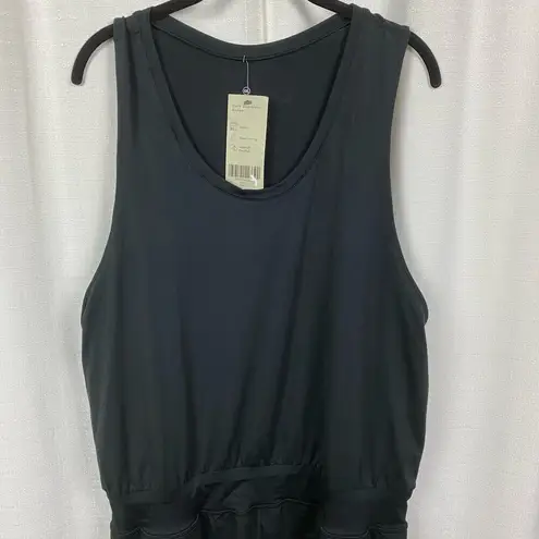 Sweaty Betty  Black Gary Sleeveless Racerback Romper Sz.XXL NWT