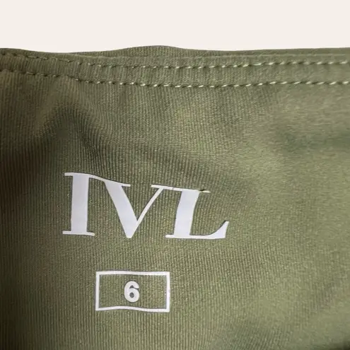 IVL Collective Green High Rise Workout Athletic Leggings Size 6