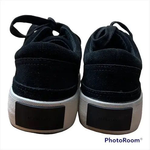 ALLSAINTS Sneakers Black Marica Cow Suede Platform Sneakers