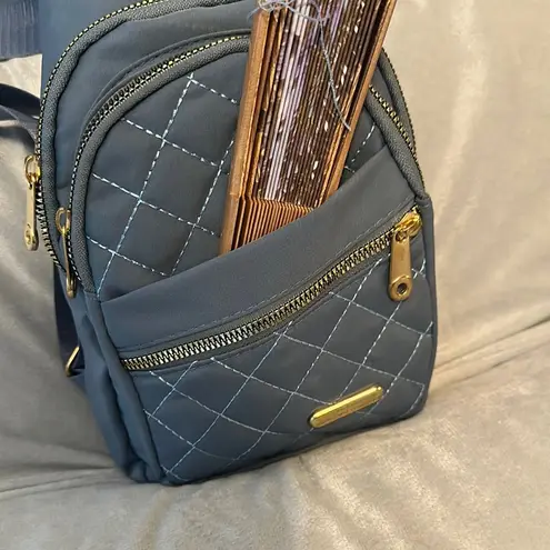 Quilted Blue Sling Bag new.