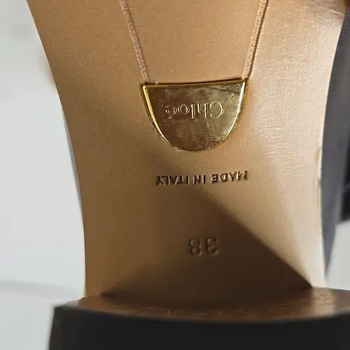 Chloé Chloe Leather Black ankle boots Size 38