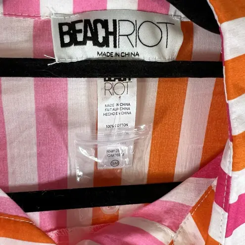 Beach Riot Alexa 100% Cotton Swimsuit Cover-Ups Size Small/Medium Striped