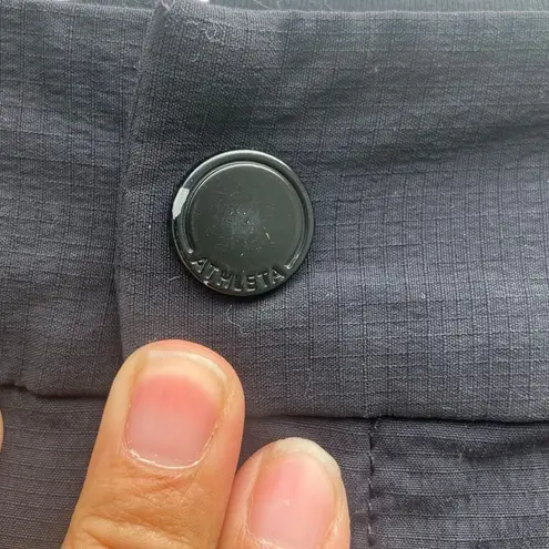 Athleta  black gorpcore cargo joggers size 6 #636