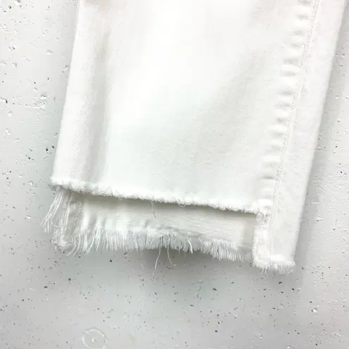 DL1961 Womens Patti High Rise Straight Jeans Donovan White Cotton Stretch 29