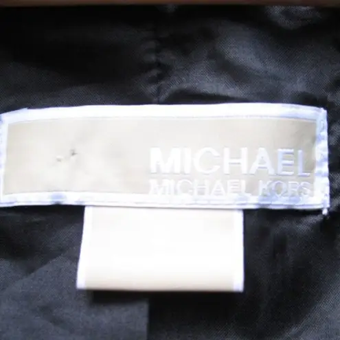 Michael Kors Metallic Tweed Blazer Jacket Black Size 4