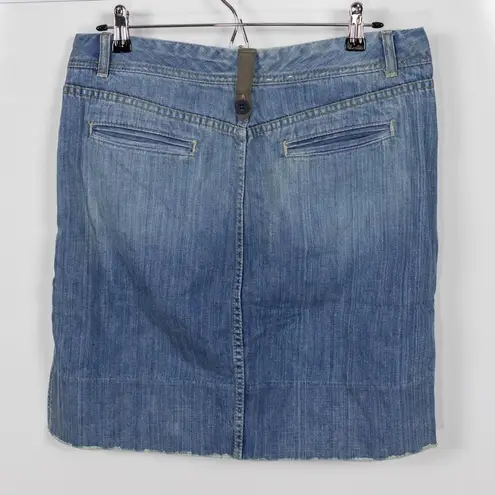 Calvin Klein Jeans Distressed Hem Denim Skirt