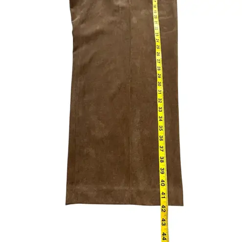 VTG Judith Hart Suede Feel Trousers Monochrome Chocolate Brown 18W Straight Leg