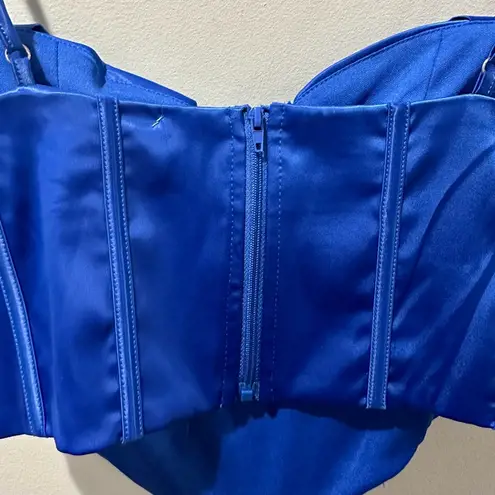Royal Blue Corset Top Size M